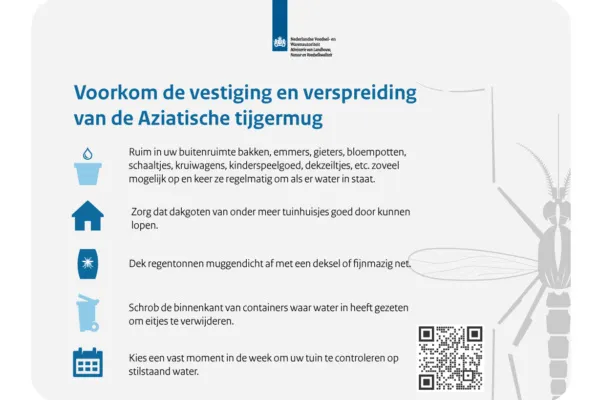 Tips om de vestiging en verspreiding van de Aziatische tijgermug te voorkomen.