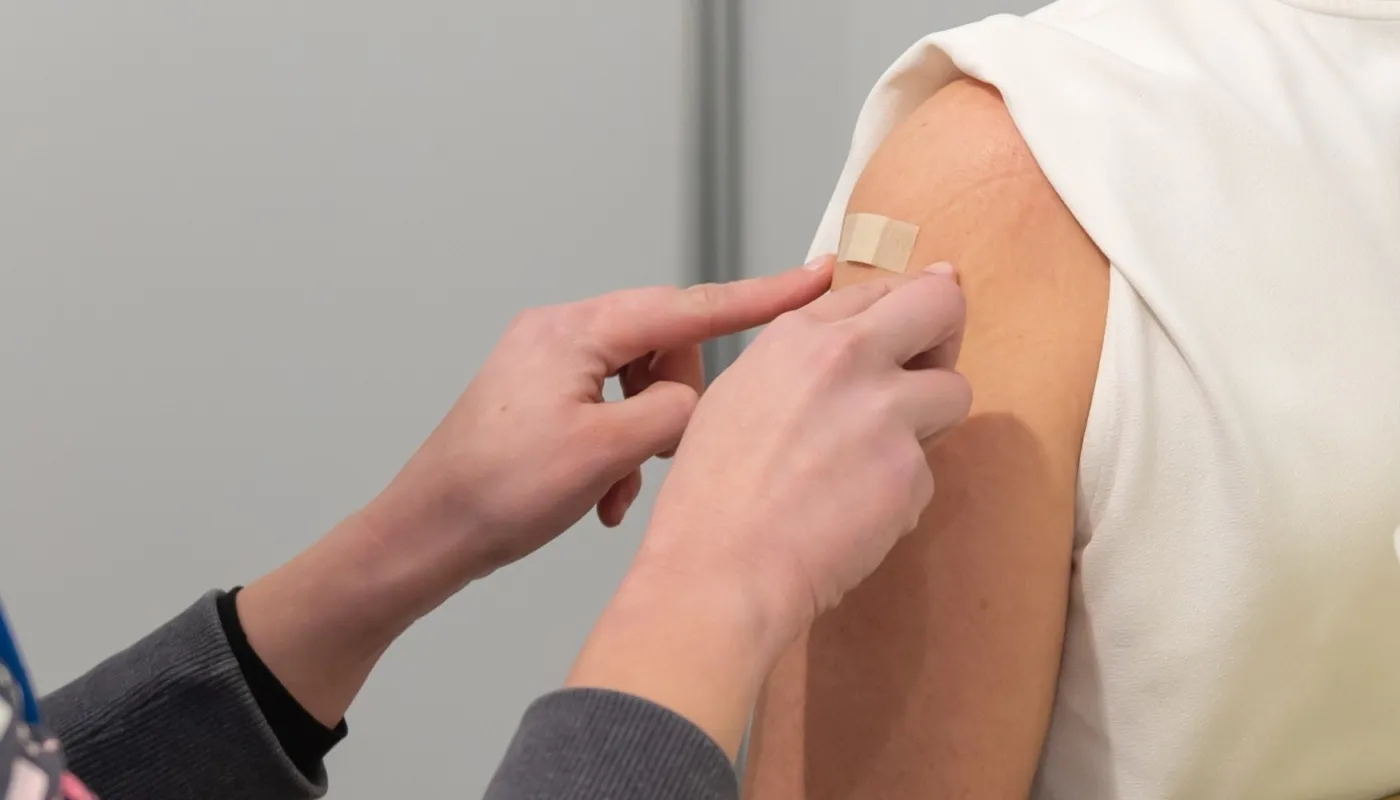 Pleister op arm